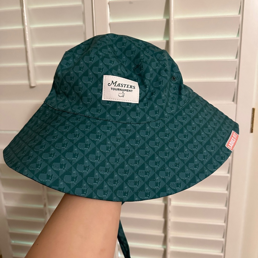 NWT Masters Ladies Floppy Hat with tonal logo pattern